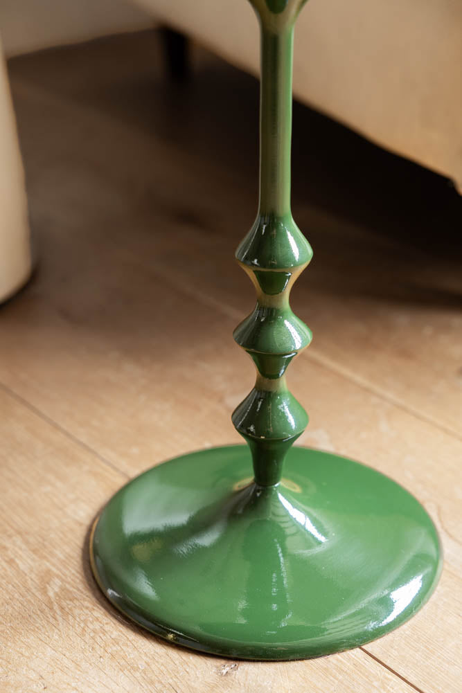 Glossy Green Side Table