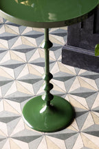 Glossy Green Side Table