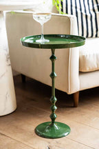 Glossy Green Side Table