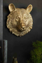 Gold Bear Wall Ornament