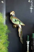 Gold Bird Decorative Wall Mirror