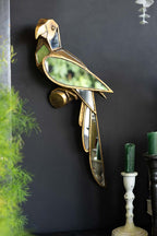 Gold Bird Decorative Wall Mirror