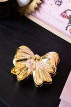 Gold Bow Trinket Box