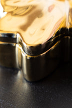 Gold Bow Trinket Box