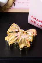 Gold Bow Trinket Box
