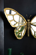 Gold Butterfly Decorative Wall Mirror