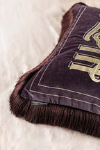 Gold Embroidered Fuck Yeah Cushion