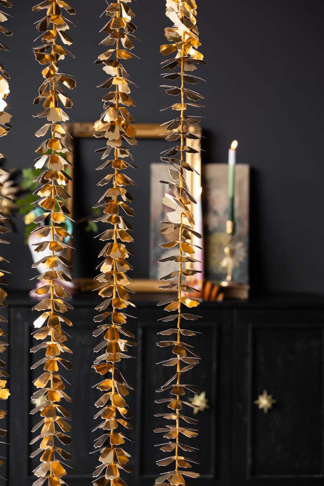 Gold Flower Paper Garland Decoration