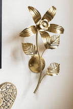 Gold Flower Wall Light