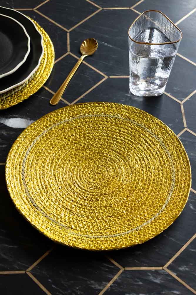 Gold Foiled Effect Placemat