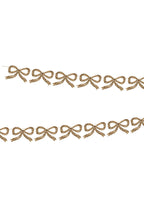 Gold Glitter Bow Decorative Garland