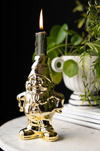 Gold Gnome Single Stem Vase / Candlestick Holder - DISCONTINUED