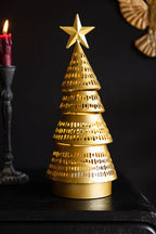 Gold Light Up Christmas Tree