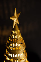 Gold Light Up Christmas Tree