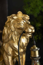 Quirky Gold Lion Lamp