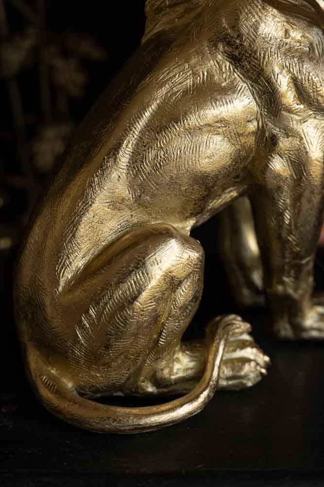 Quirky Gold Lion Lamp