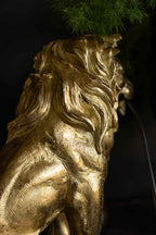 Quirky Gold Lion Lamp