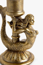 Gold Mermaid Candle Holder