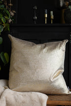 Gold Metallic Velvet Cushion