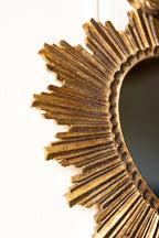 Gold Milagro Sacred Heart Mirror