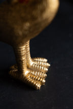 Gold Peacock Standing Candlestick Holder
