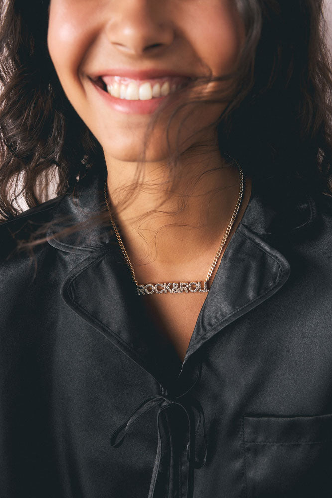 Gold Rock & Roll Necklace