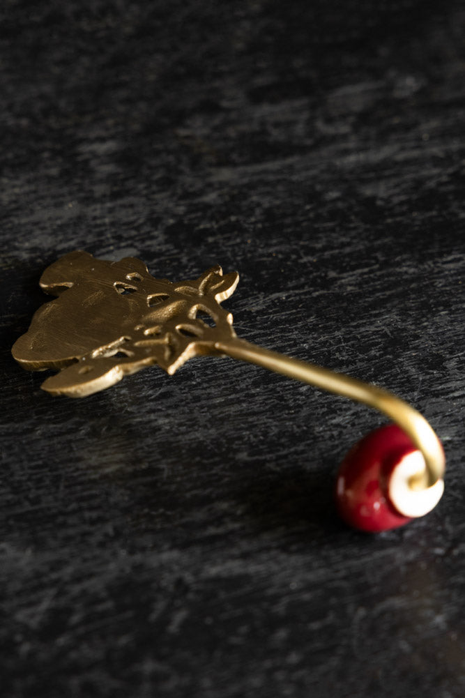 Gold Roses Decorative Wall Hook
