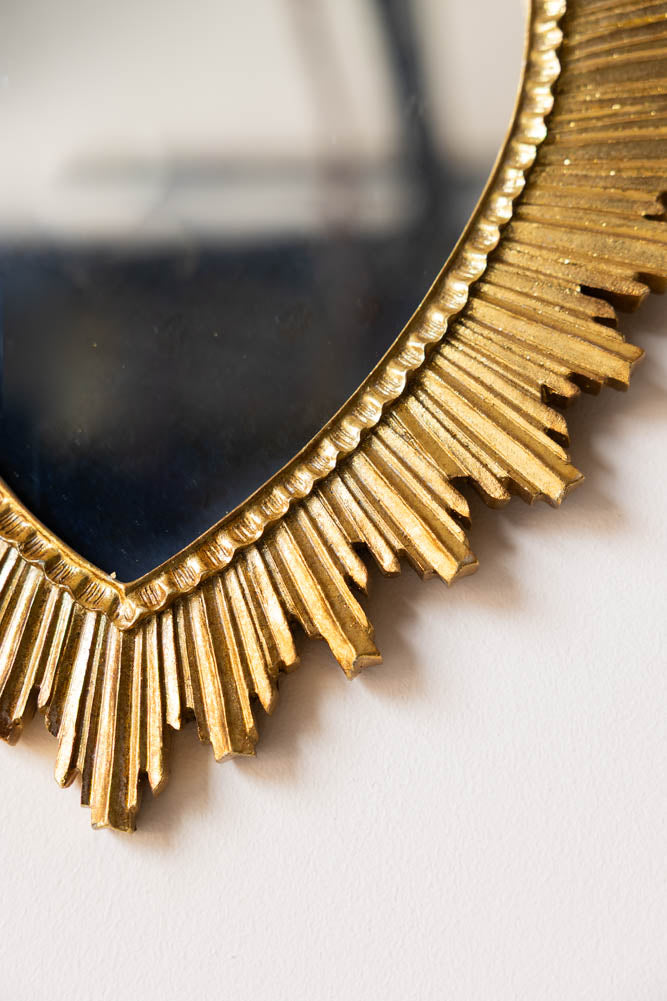 Gold Sacred Heart Ornate Mirror