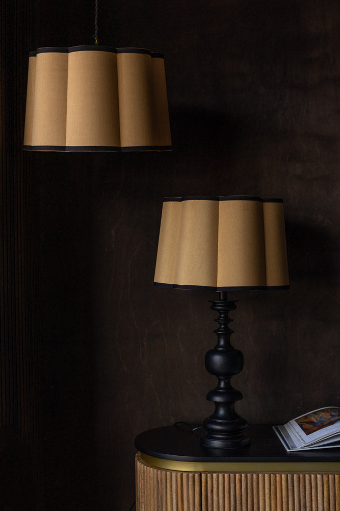 Gold Scalloped Easyfit Lampshade