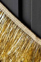 Gold Tinsel Scalloped Decorative Garland