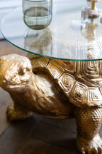 Gold Tortoise Side Table
