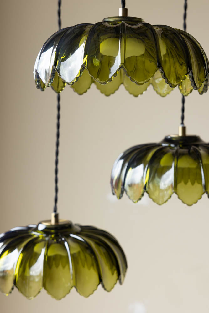 Gold & Green Cluster Desert Island Palm Light