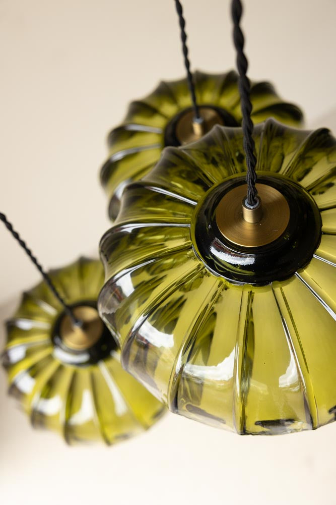 Gold & Green Cluster Desert Island Palm Light