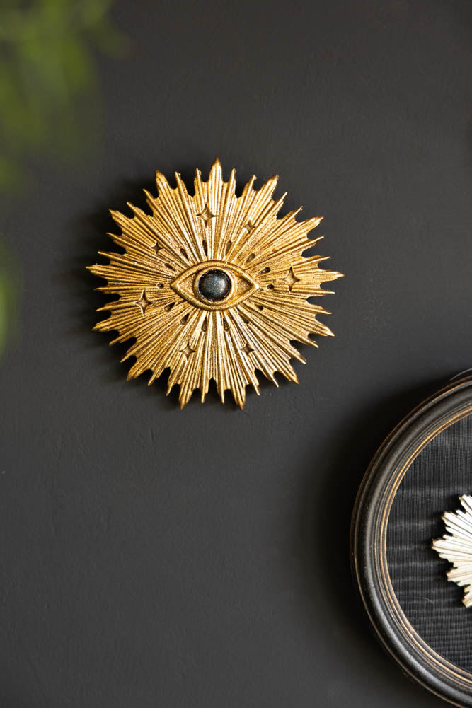 Golden Evil Eye Wall Decor