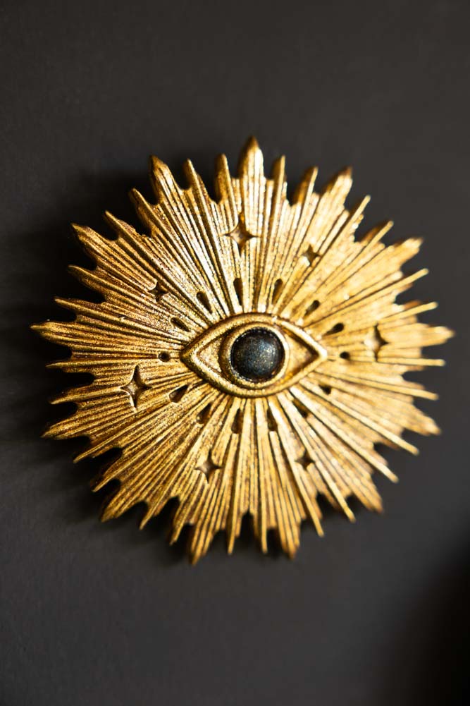 Golden Evil Eye Wall Decor