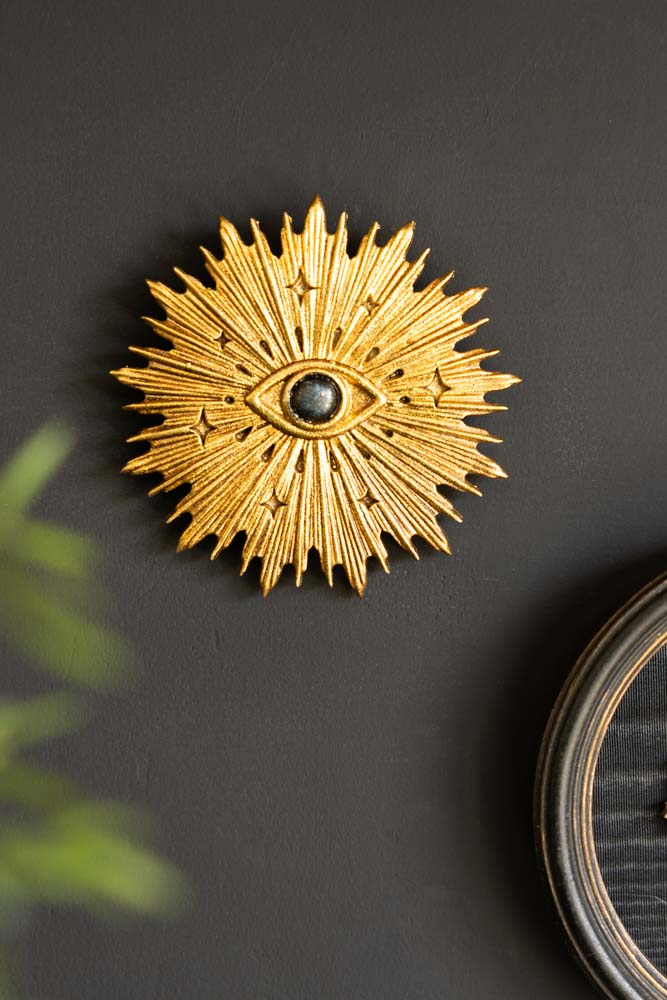 Golden Evil Eye Wall Decor