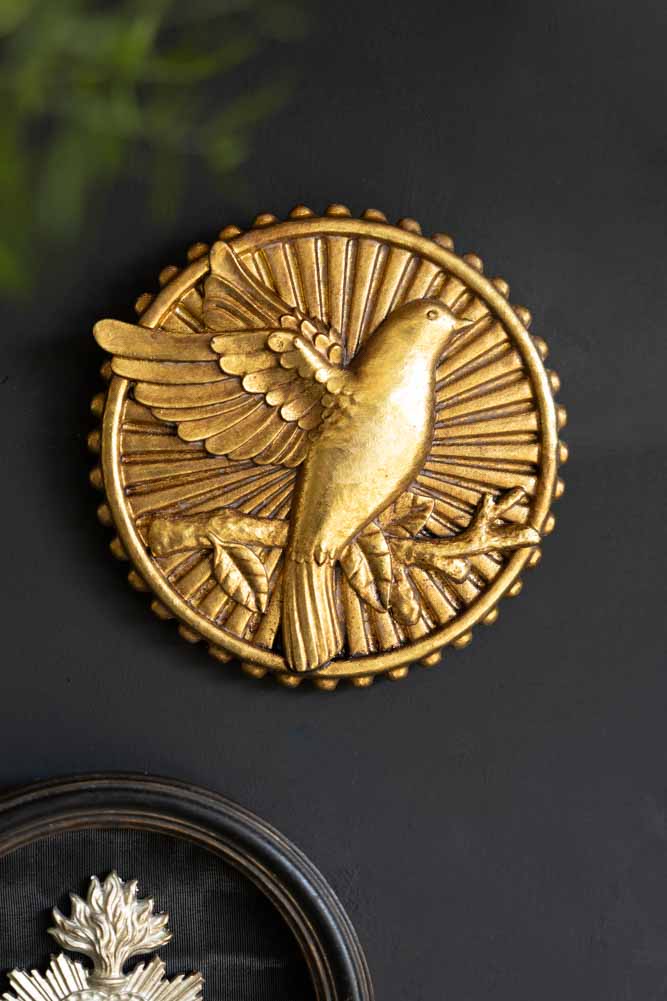 Golden Flying Bird Wall Decor