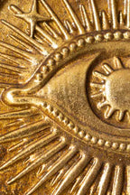 Golden Mystic Eye Wall Hanging Decoration