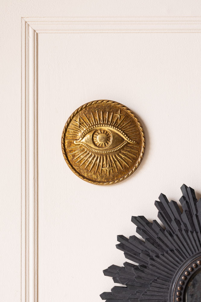 Golden Mystic Eye Wall Hanging Decoration