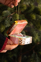 Gramophone Glass Christmas Tree Decoration