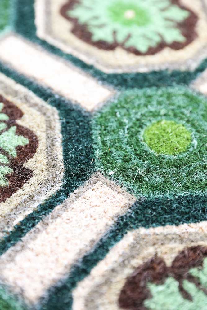 Green Florentine Patterned Doormat