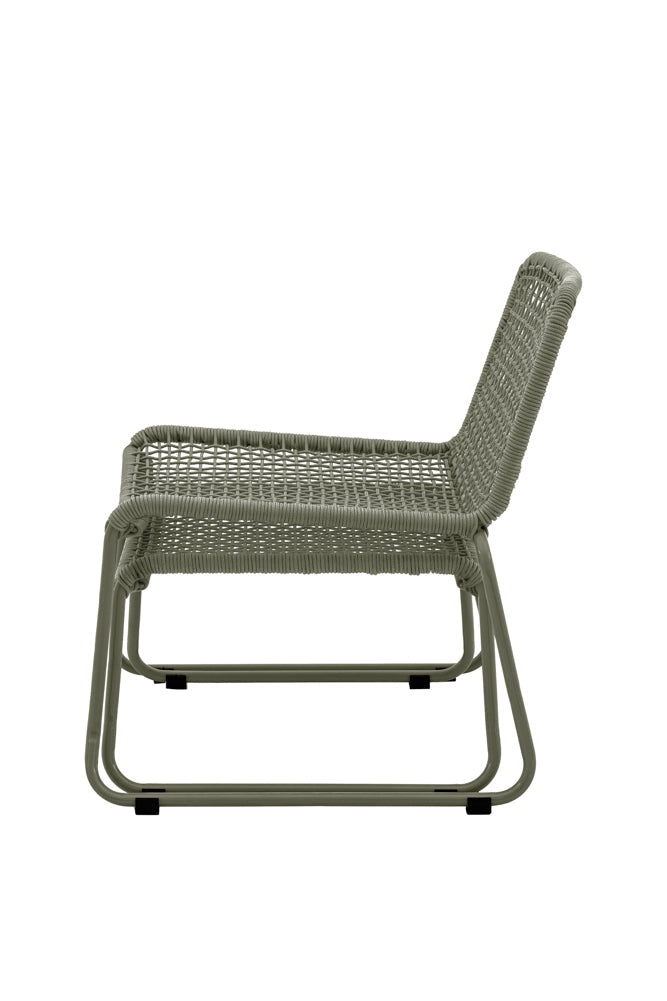 Green Garden Lounge Chair & Footstool Set