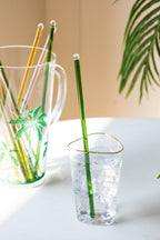 Green Glass Cocktail Stirrer