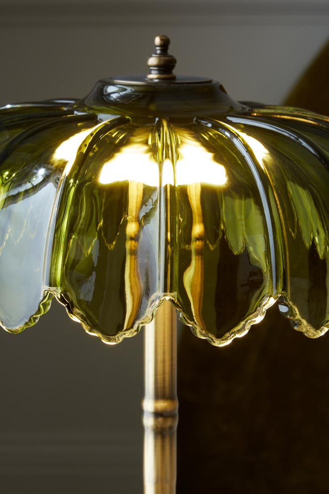 Gold & Green Desert Table Lamp