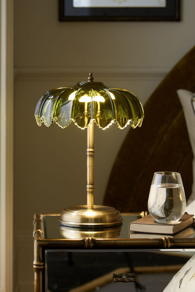 Gold & Green Desert Table Lamp