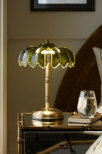 Gold & Green Desert Table Lamp