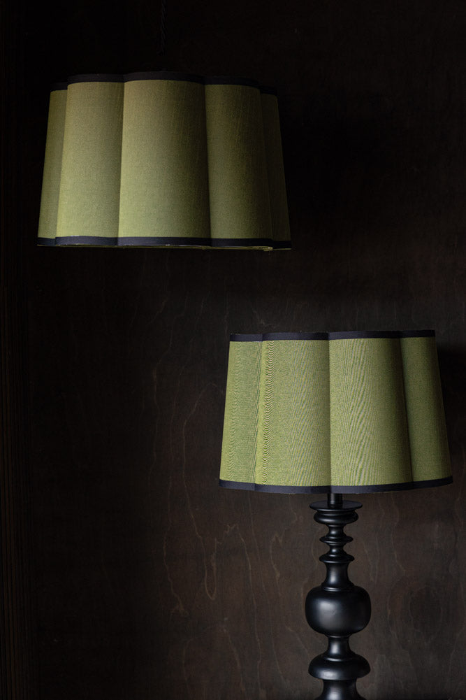 Green Scalloped Easyfit Lampshade