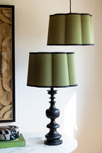 Green Scalloped Easyfit Lampshade