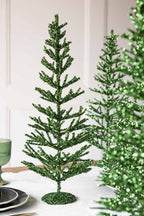 Green Tinsel Christmas Tree
