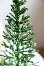 Green Tinsel Christmas Tree